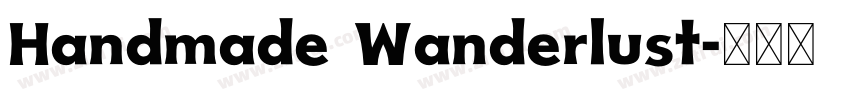 Handmade Wanderlust字体转换